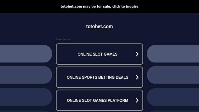 Toto Bet casino screenshot